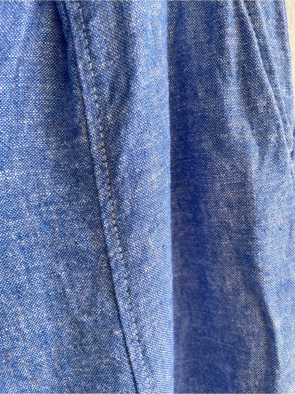 Zara LINEN WIDE LEG PLEATED PANTS